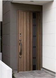  カザスシステム標準装備「CZ玄関ドア」：採風デザイン
